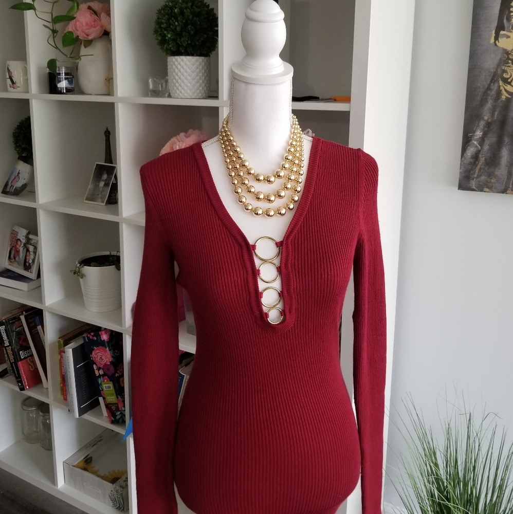 Fitted stretch red dress fitted bodycon.